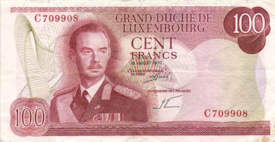 100 Francs 15.7.1970